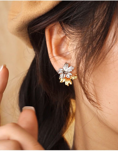 Ear Cuff Jacket Floral Alloy / FashionChic
