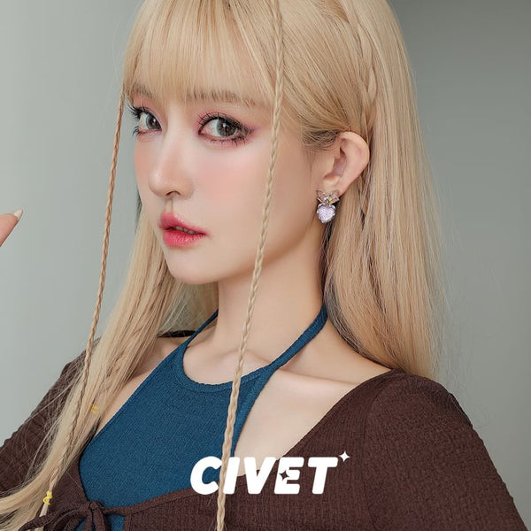 Earring Alloy Heart Bow Drop FashionChic