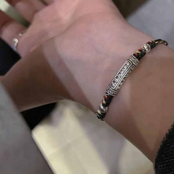 Bracelet (Various Silver Knot Designs) Embossed S999 FashionChic