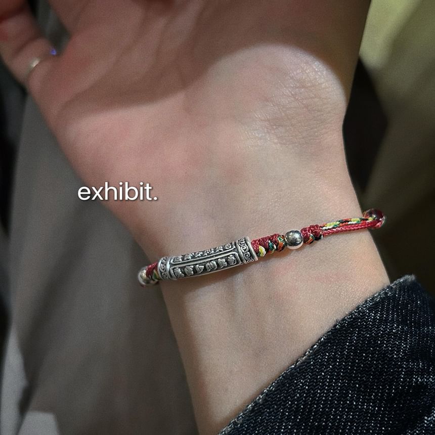 Bracelet (Various Silver Knot Designs) Embossed S999 FashionChic