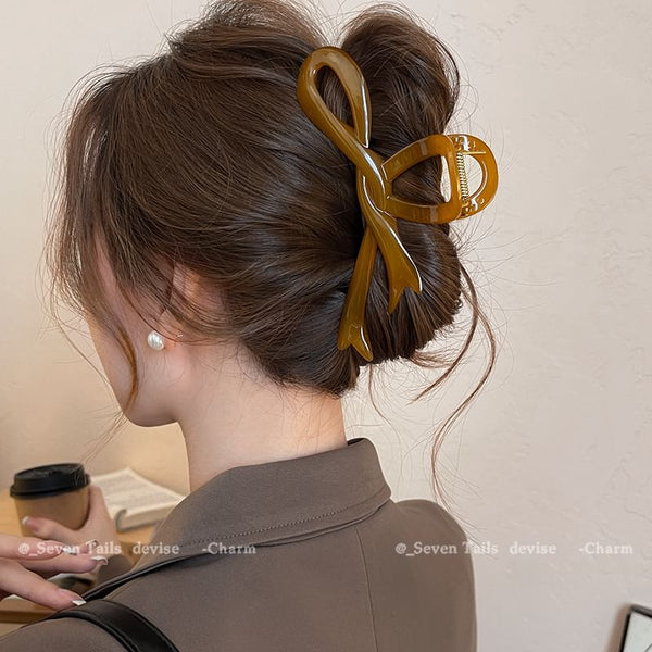 Plain Hair Bow Claw FashionChic