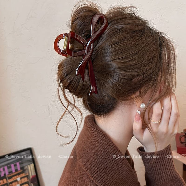 Plain Hair Bow Claw FashionChic