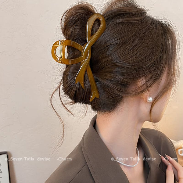 Plain Hair Bow Claw FashionChic