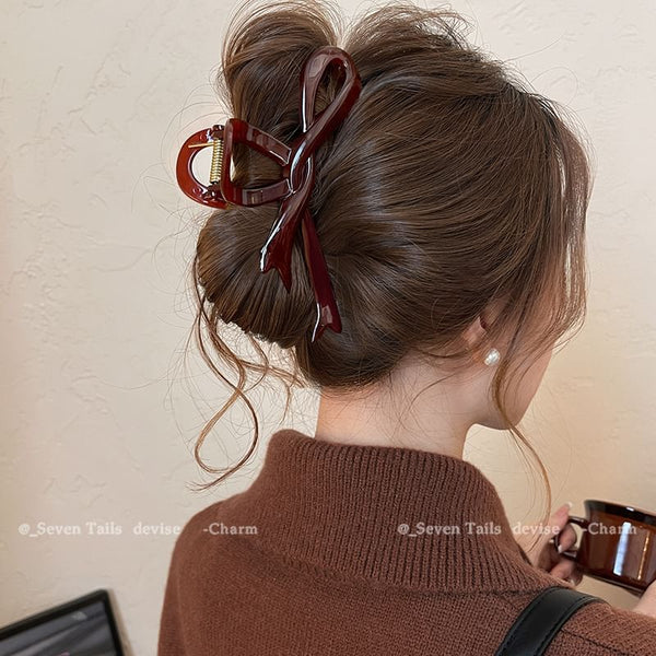 Plain Hair Bow Claw FashionChic