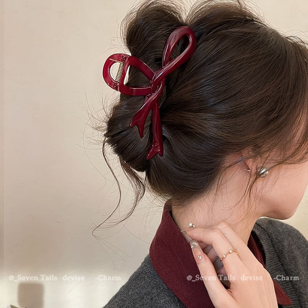Plain Hair Bow Claw FashionChic