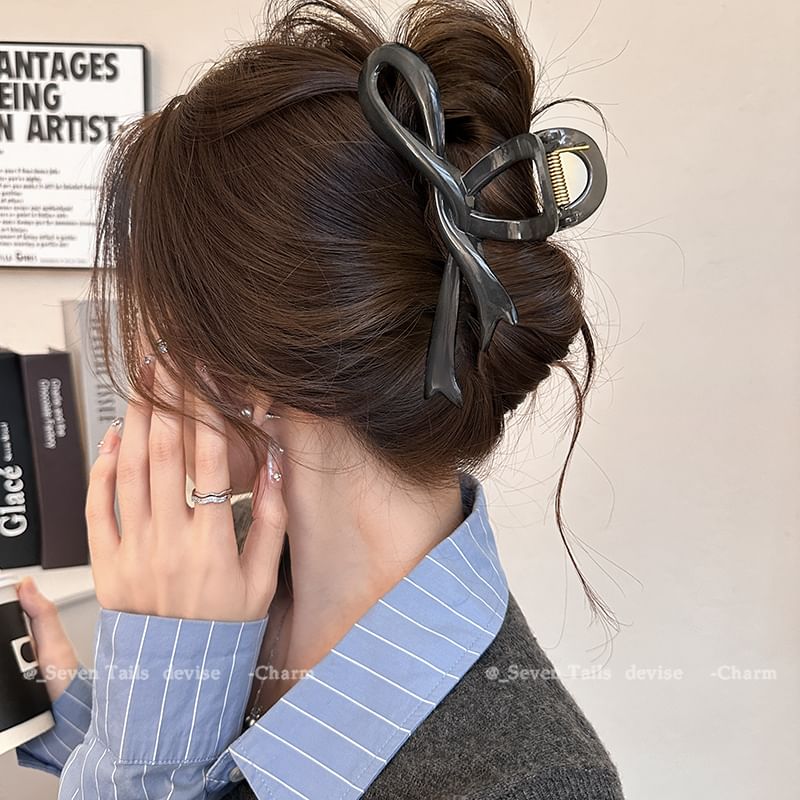 Plain Hair Bow Claw FashionChic