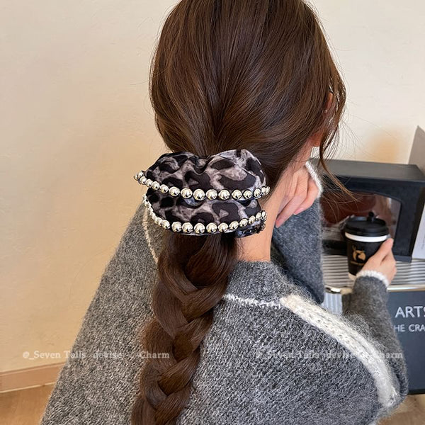 Leopard Scrunchie Hair FashionChic