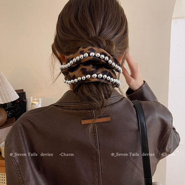Leopard Scrunchie Hair FashionChic
