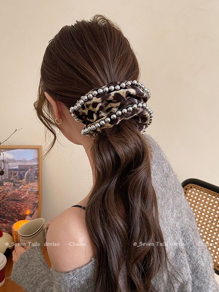 Leopard Scrunchie Hair FashionChic