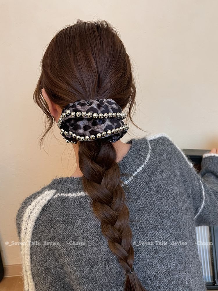 Leopard Scrunchie Hair FashionChic
