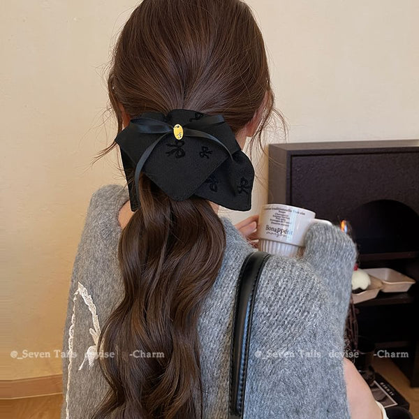 Print Hair Scrunchie Bow FashionChic
