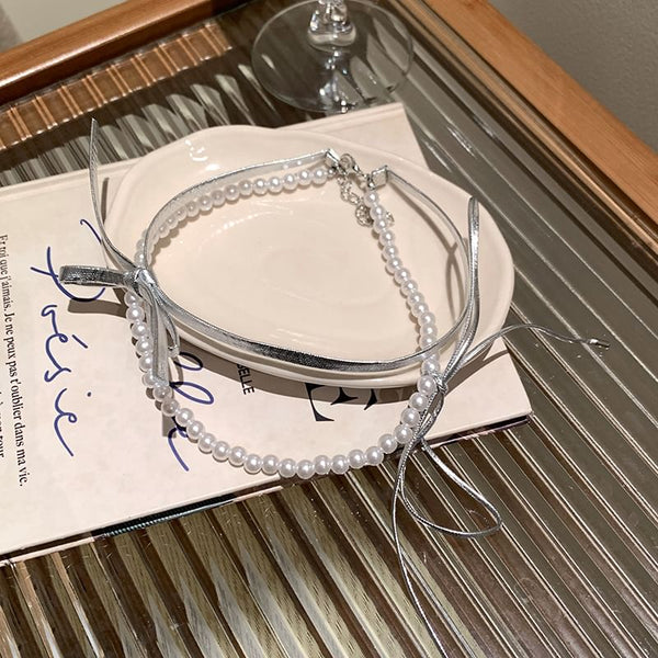 / Heart Braded Necklace Set Layered FashionChic