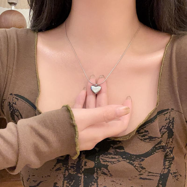 / Heart Braded Necklace Set Layered FashionChic