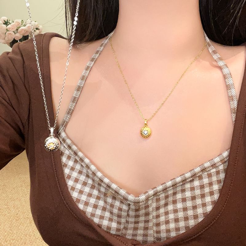 CZ Dome Necklace FashionChic