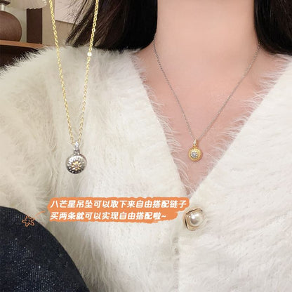 CZ Dome Necklace FashionChic