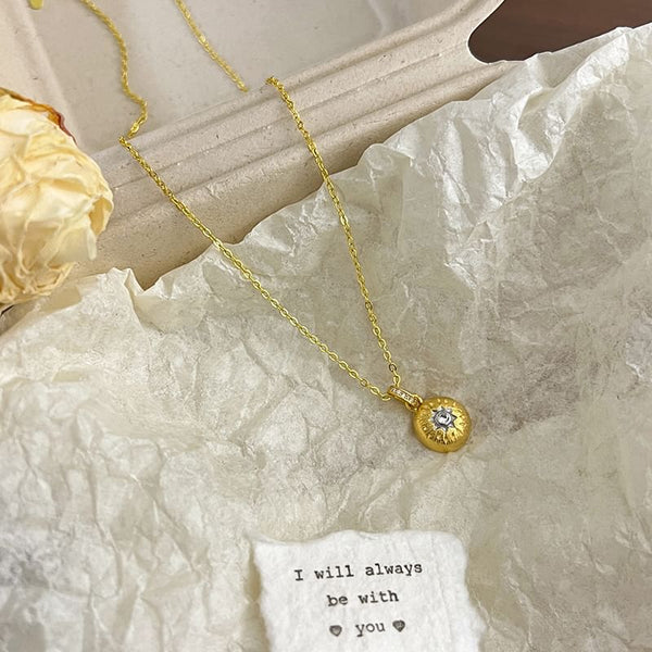 CZ Dome Necklace FashionChic