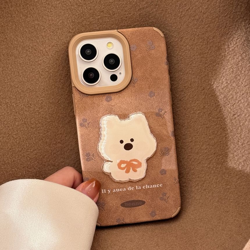 Charm Phone Set Case Pom Dog / FashionChic