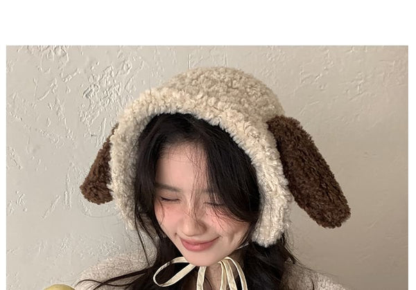 Dog Faux Trapper Hat Shearling Ear FashionChic