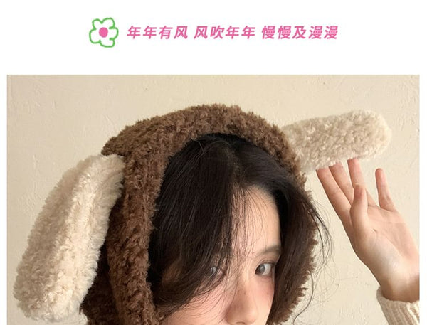 Dog Faux Trapper Hat Shearling Ear FashionChic