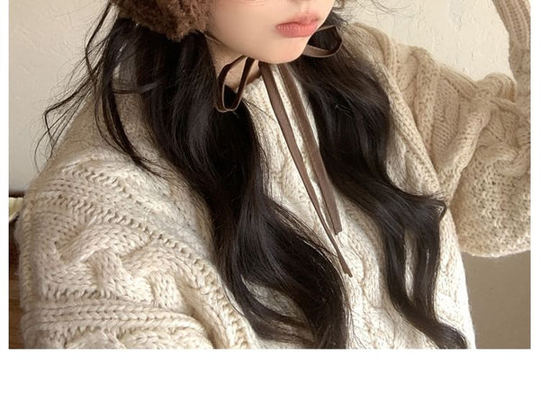 Dog Faux Trapper Hat Shearling Ear FashionChic