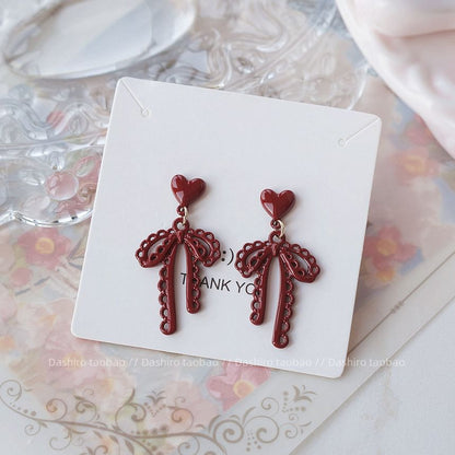 Ear Clip-On Bow Earring Stud Drop / Plain FashionChic