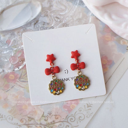 Ear Clip-On Bow Earring Stud Drop / Plain FashionChic