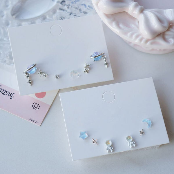 3 Pairs: Set of Earring Star FashionChic