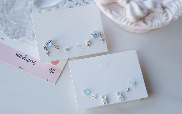 3 Pairs: Set of Earring Star FashionChic