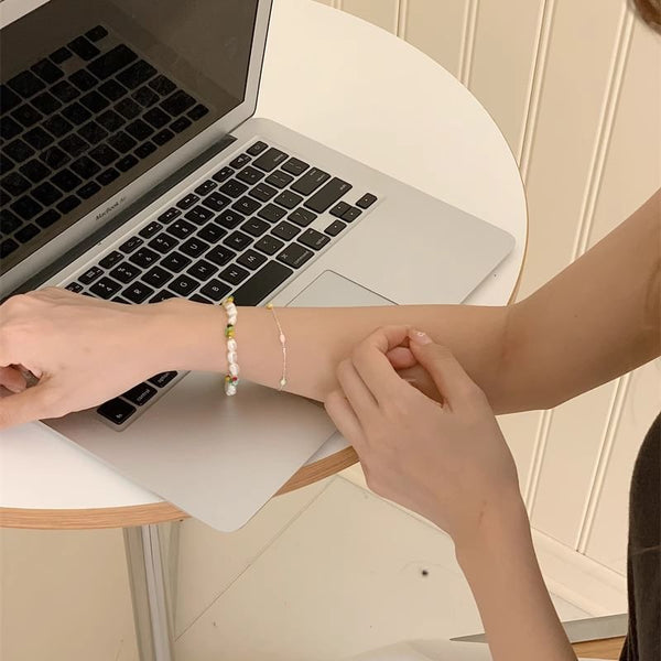 Sterling Silver Pearl / Freshwater S925 Bead Bracelet FashionChic