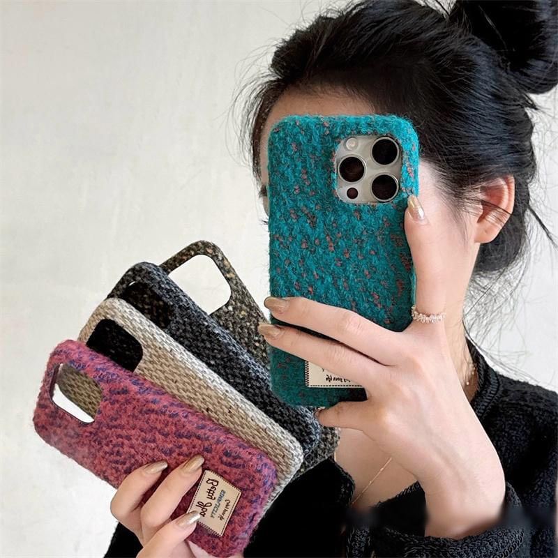 Applique Case Melange Lettering Phone FashionChic