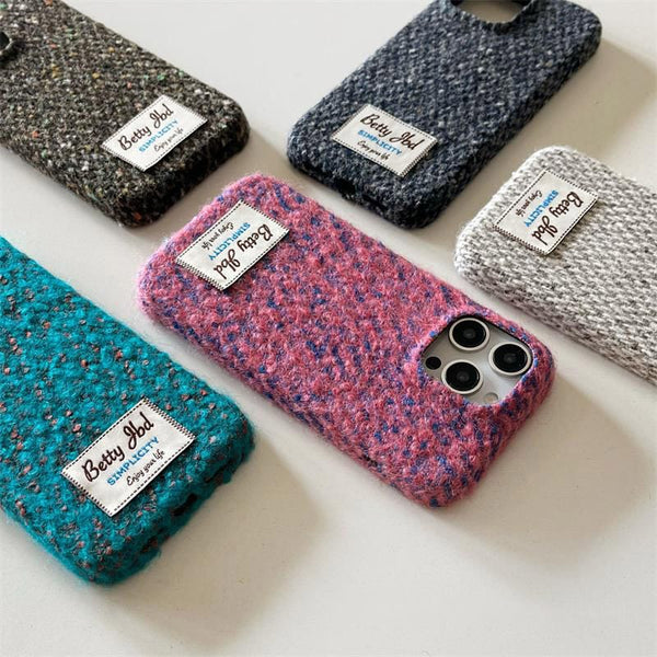 Applique Case Melange Lettering Phone FashionChic