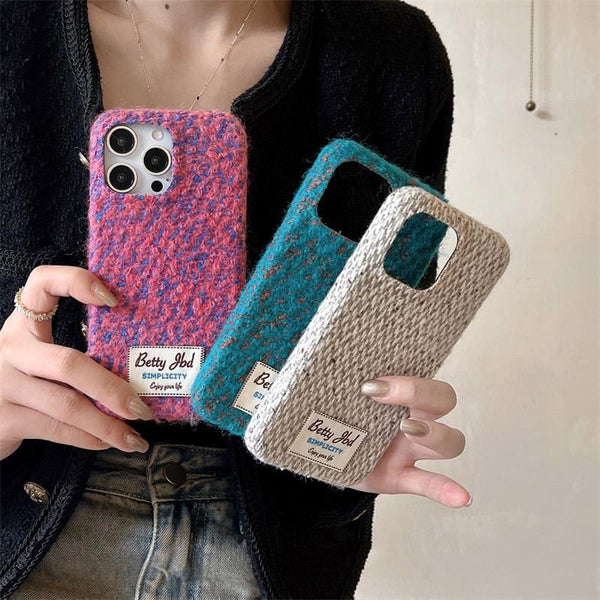 Applique Case Melange Lettering Phone FashionChic