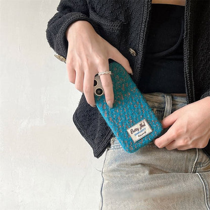Applique Case Melange Lettering Phone FashionChic
