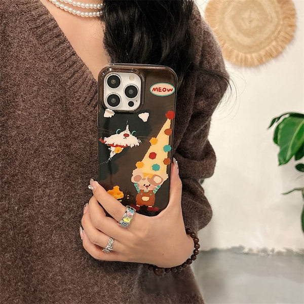 / Strap Set Case Pom Mouse Phone FashionChic