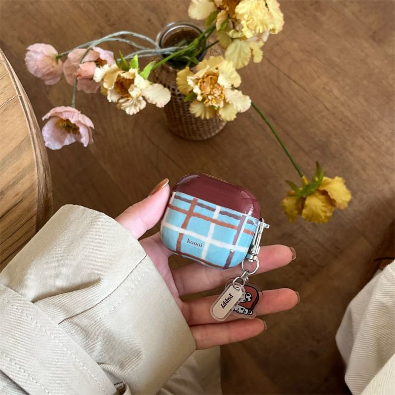 Plaid Skin Case Dog Pro AirPods / Earphone Charm Lanyard FashionChic