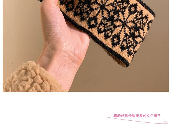 Patterned Knitted Headband FashionChic