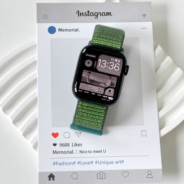 Adhesive Nylon Apple Watch Self Band FashionChic