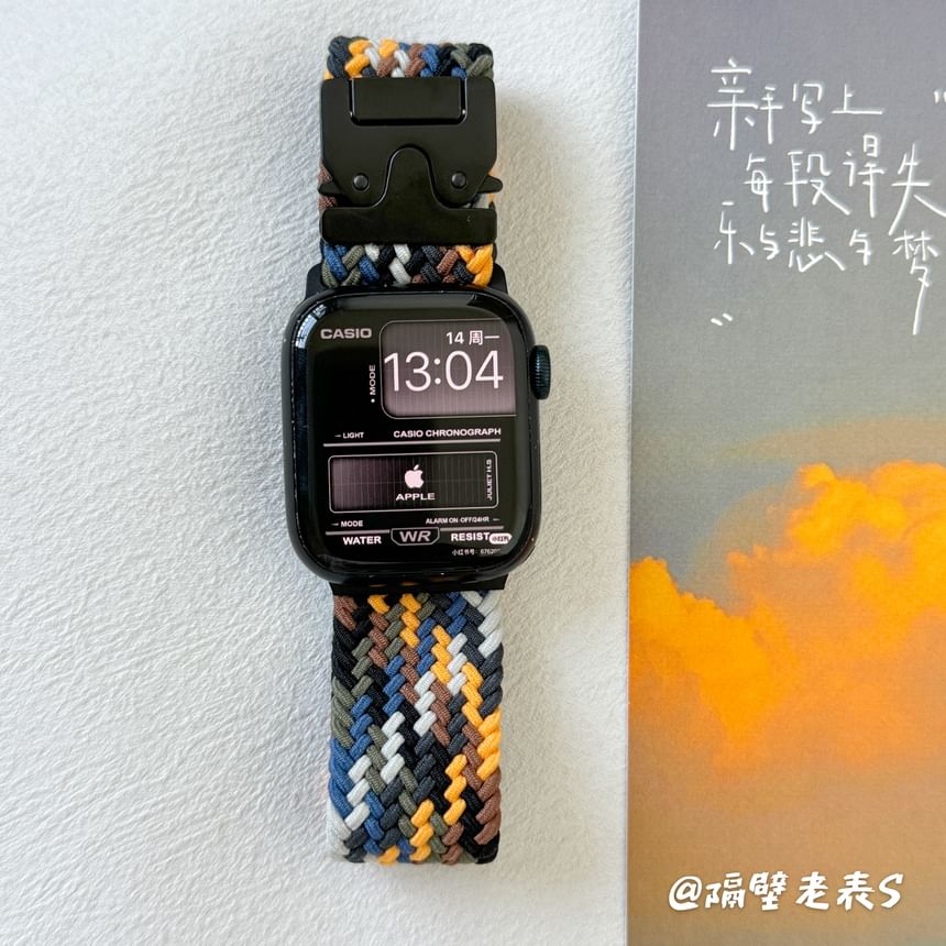 Buckled Watch Braided Apple Band FashionChic