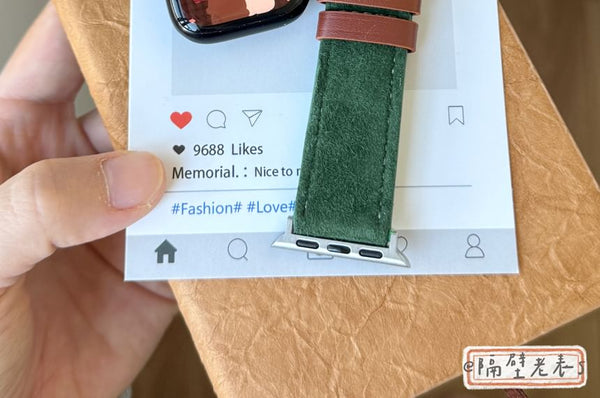 Leather Animal Watch Genuine Band Embroidered Apple FashionChic