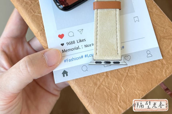 Leather Animal Watch Genuine Band Embroidered Apple FashionChic