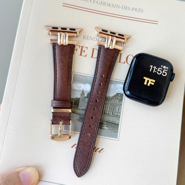 Band Apple Leather Genuine Watch FashionChic