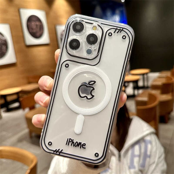 Case with MagSafe) Phone Magnetic Bear (Compatible FashionChic