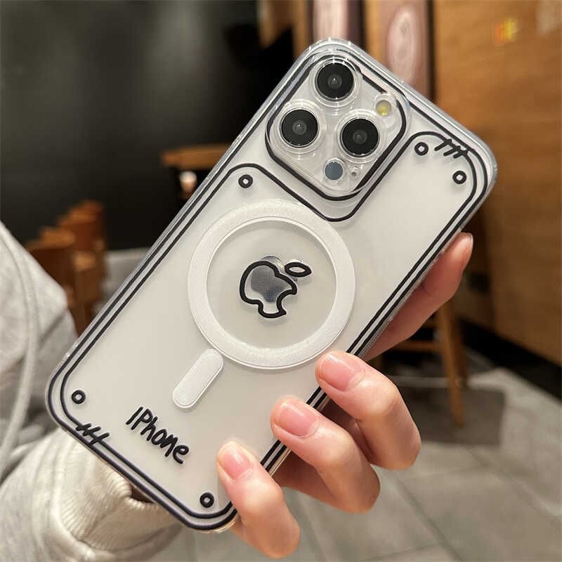 Case with MagSafe) Phone Magnetic Bear (Compatible FashionChic