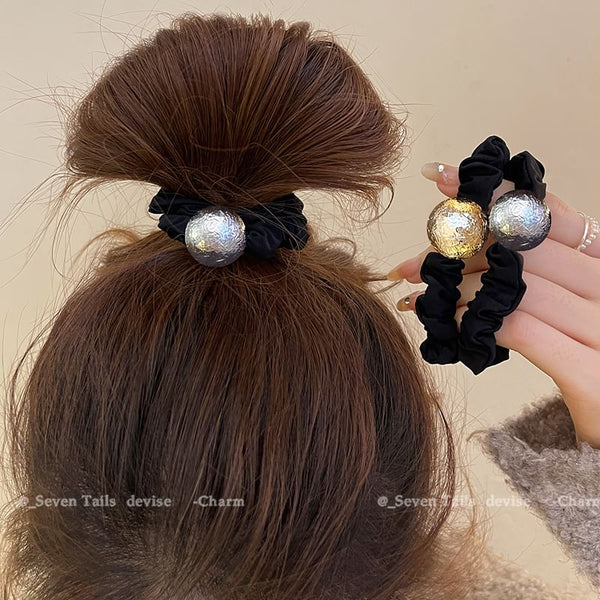Tie Velvet Bead Hair FashionChic