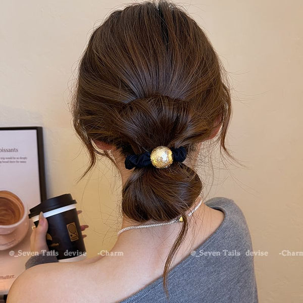 Tie Velvet Bead Hair FashionChic