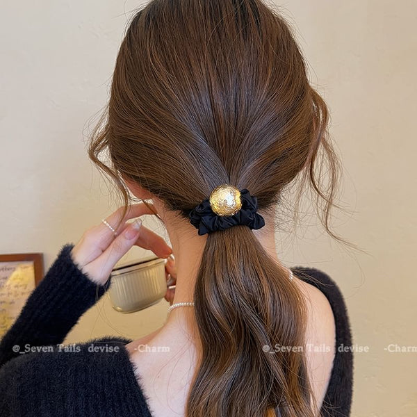Tie Velvet Bead Hair FashionChic