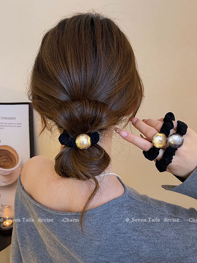 Tie Velvet Bead Hair FashionChic