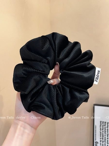 Label Scrunchie Lettering FashionChic