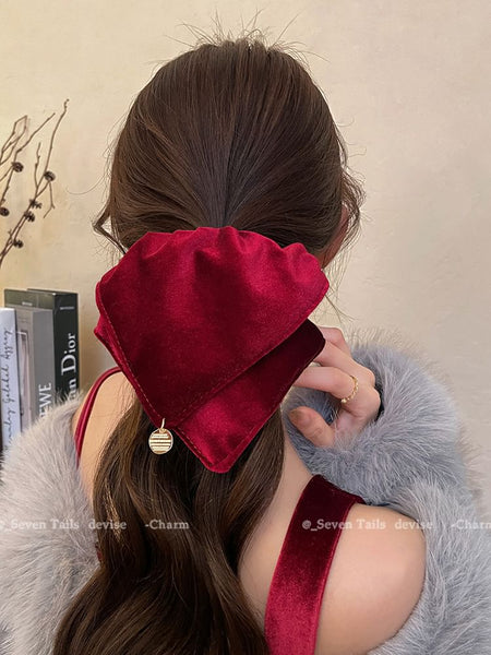Velvet Tie Hair FashionChic