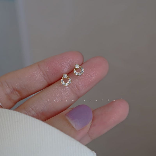 Stud S925 Sterling Silver Rhinestone Earring FashionChic